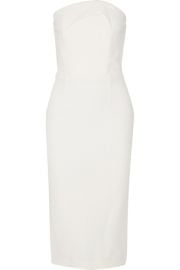 Roland Mouret   Electra strapless wool-crepe dress at Net A Porter